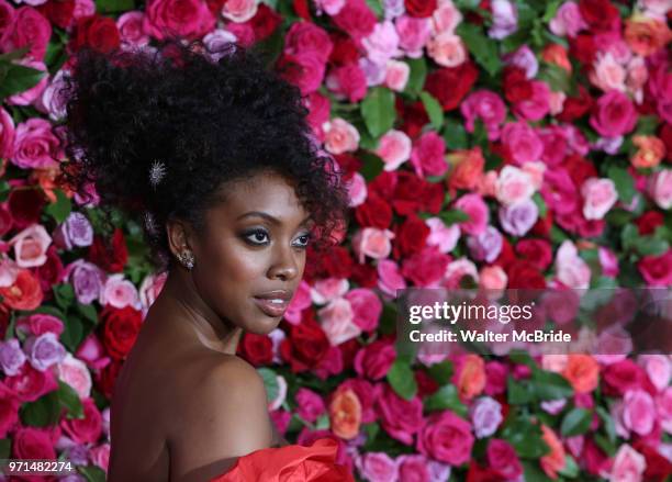 Condola Rashad attends the 72nd Annual Tony Awards on June 10, 2018 at Radio City Music Hall in New York City.