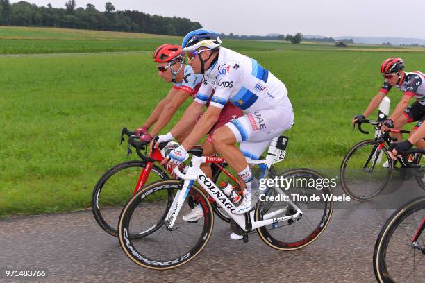 Alexander Kristoff of Norway and UAE Team Emirates / Simon Spilak of Slovenia and Team Katusha Alpecin / during the 82nd Tour of Switzerland 2018,...