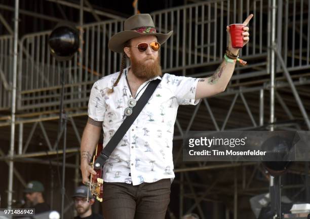John Osborne of Brothers Osborne performs during the 2018 Bonnaroo Music & Arts Festival on June 10, 2018 in Manchester, Tennessee.