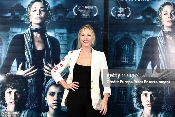 Actress Belen Rueda attends 'No Dormiras' photocall at Renoir cinema on June 11, 2018 in Madrid, Spain.