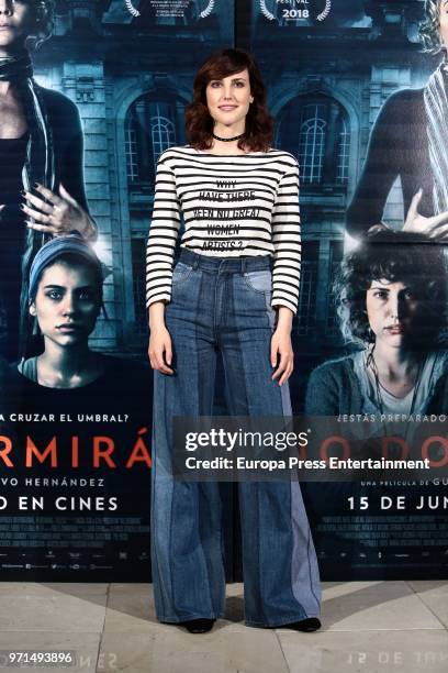 Actress Natalia de Molina attends 'No Dormiras' photocall at Renoir cinema on June 11, 2018 in Madrid, Spain.