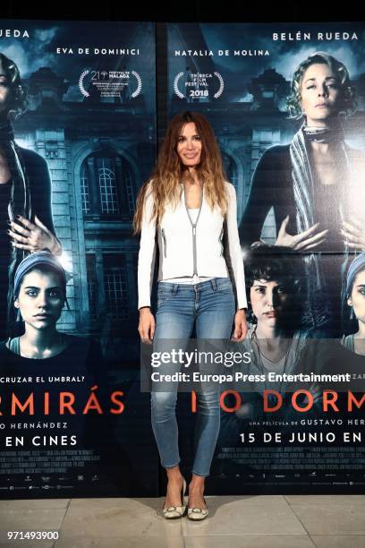 Actress Maria Zabay attends 'No Dormiras' photocall at Renoir cinema on June 11, 2018 in Madrid, Spain.