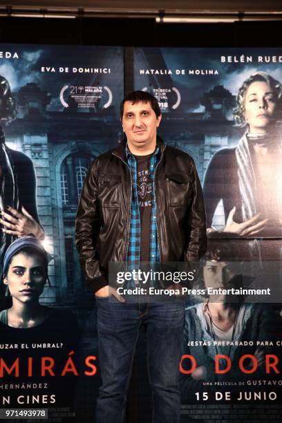 Director Gustavo Hernandez attends 'No Dormiras' photocall at Renoir cinema on June 11, 2018 in Madrid, Spain.