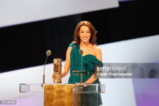 Laura Smet speaks onstage during the 35th Cesar Film Awards held at Theatre du Chatelet on February 27, 2010 in Paris, France.