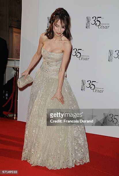Dolores Chaplin attends the 35th Cesar Film Awards held at Theatre du Chatelet on February 27, 2010 in Paris, France.