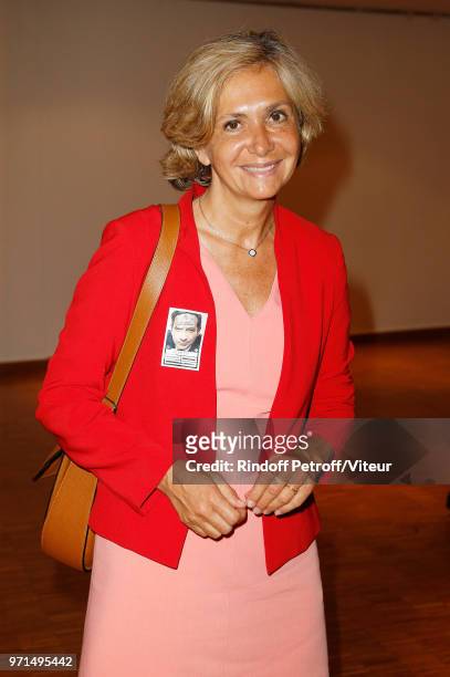 Valerie Pecresse attends "Sans Moderation" Laurent Gerra's One Man Show at Palais des Congres on June 9, 2018 in Paris, France.