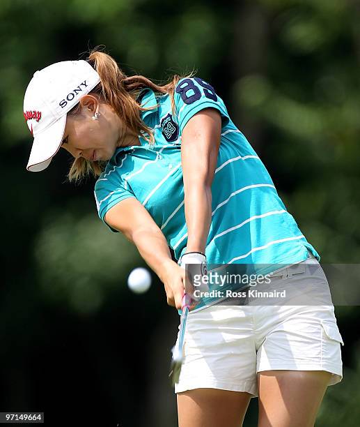 Momoko Ueda of Japan during the final round of the HSBC Women's Champions at the Tanah Merah Country Club on February 28, 2010 in Singapore.