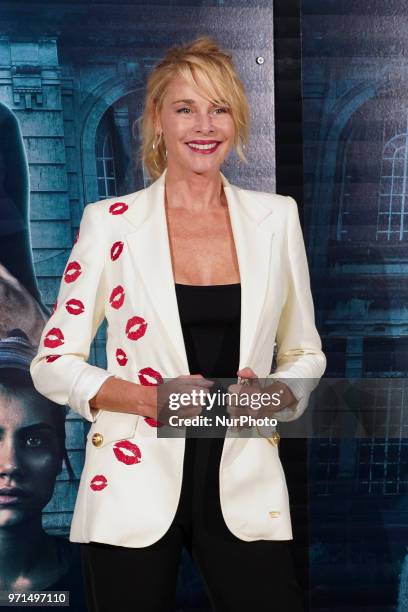 Spanish actress Belen Rueda attends 'No Dormiras' photocall at Renoir cinema on June 11, 2018 in Madrid, Spain.