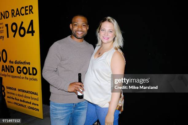 Gill and Chloe Tangney attend the Barbour International show during London Fashion Week Men's June 2018 on June 11, 2018 in London, England.