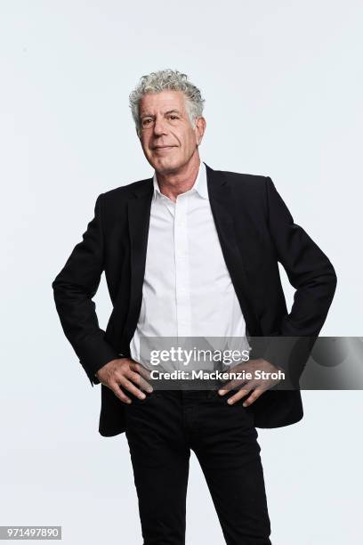 Chef Anthony Bourdain is photographed for Money Magazine on March 16, 2018 in New York City.