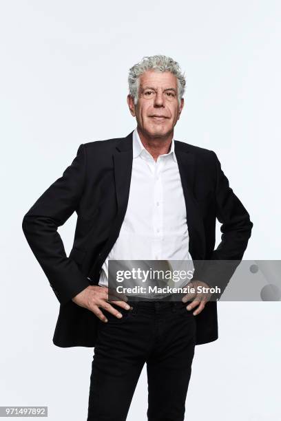 Chef Anthony Bourdain is photographed for Money Magazine on March 16, 2018 in New York City.