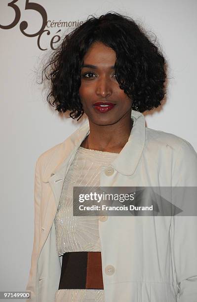 Actress Sara Martins attends the 35th Cesar Film Awards held at Theatre du Chatelet on February 27, 2010 in Paris, France.