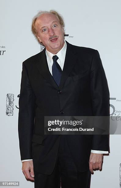 Bernard Farcy attends the 35th Cesar Film Awards at the Theatre du Chatelet on February 27, 2010 in Paris, France.