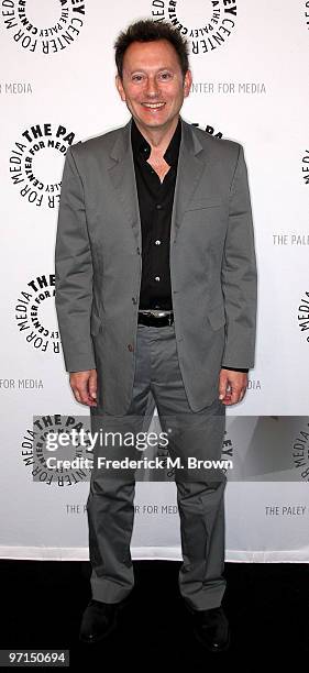 Actor Michael Emerson attends the 27th annual PaleyFest Presents the television show "Lost" at the Saban Theatre on February 27, 2010 in Beverly...