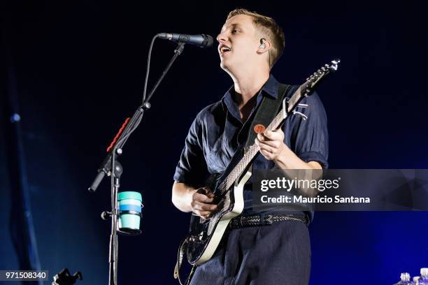 George Ezra performs live on stage at Latin America Memorial on June 10, 2018 in Sao Paulo, Brazil.