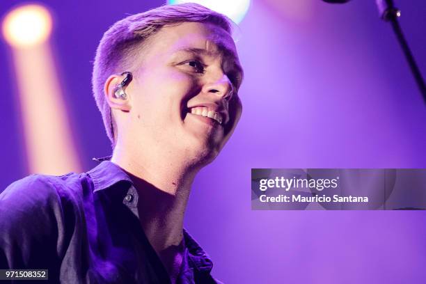 George Ezra performs live on stage at Latin America Memorial on June 10, 2018 in Sao Paulo, Brazil.