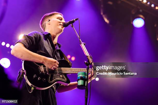 George Ezra performs live on stage at Latin America Memorial on June 10, 2018 in Sao Paulo, Brazil.