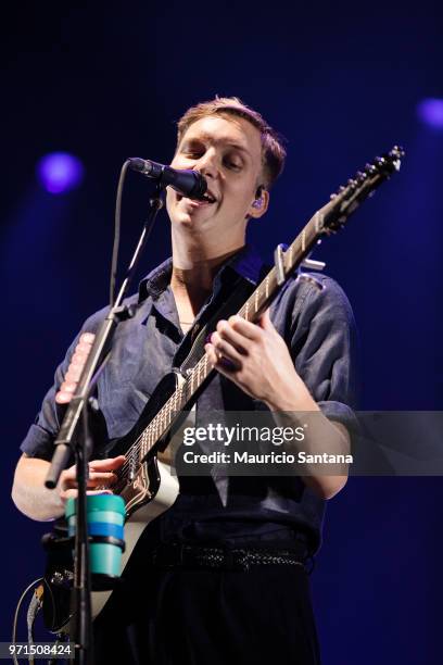 George Ezra performs live on stage at Latin America Memorial on June 10, 2018 in Sao Paulo, Brazil.