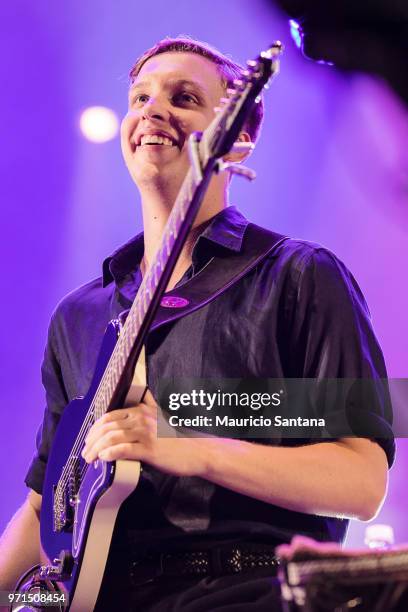 George Ezra performs live on stage at Latin America Memorial on June 10, 2018 in Sao Paulo, Brazil.