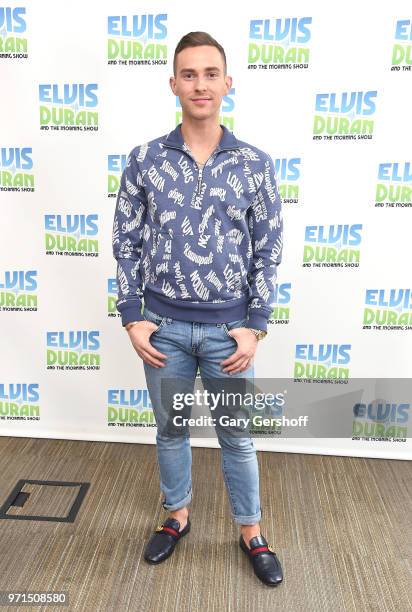 Figure skater Adam Rippon visits ' The Elvis Duran Z100 Morning Show' at Z100 Studio on June 11, 2018 in New York City.