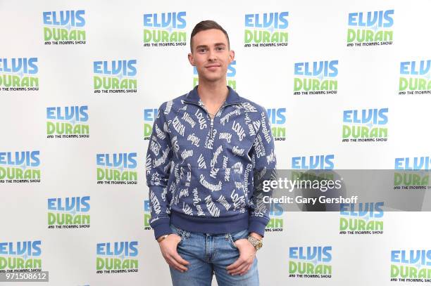 Figure skater Adam Rippon visits ' The Elvis Duran Z100 Morning Show' at Z100 Studio on June 11, 2018 in New York City.