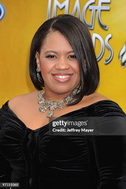 Actress Chandra Wilson arrives at the 41st NAACP Image Awards at The Shrine Auditorium on February 26, 2010 in Los Angeles, California.