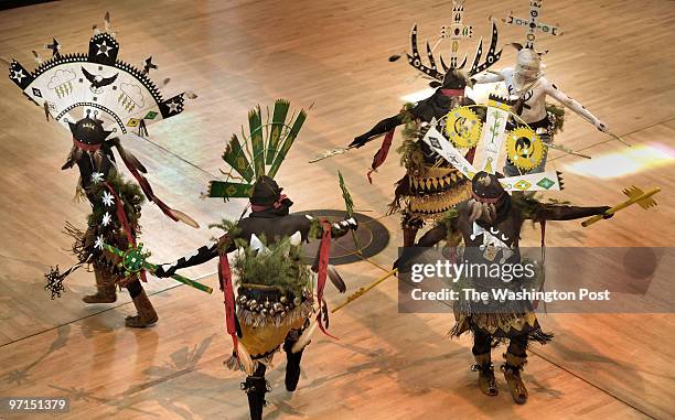 Ph-apache2 DATE: December 08, 2009 NEG NUMBER: 211134 American Indian Museum PHOTOGRAPHER: GERALD MARTINEAU, TWP Apache Mountain Spirit Dancers...