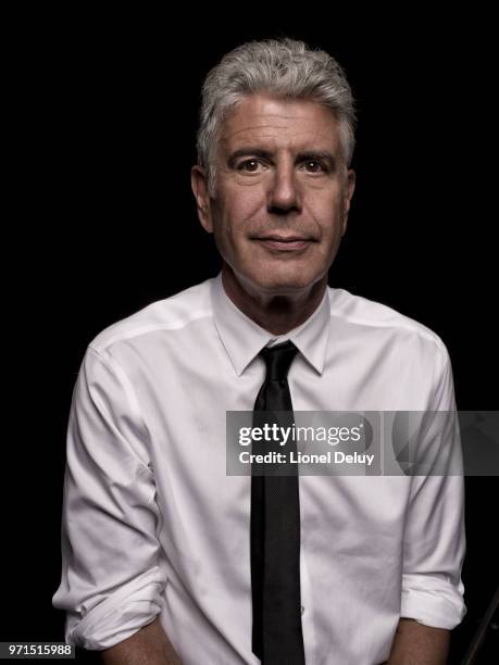 Chef Anthony Bourdain is photographed for The Taste on January 14, 2015 in Los Angeles, California.