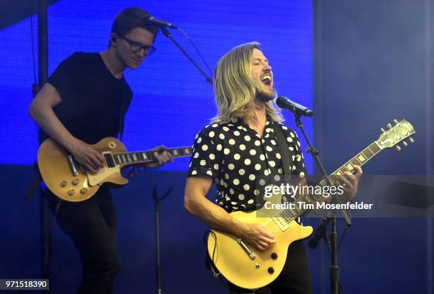 Trevor Terndrup of Moon Taxi performs during the 2018 Bonnaroo Music & Arts Festival on June 10, 2018 in Manchester, Tennessee.