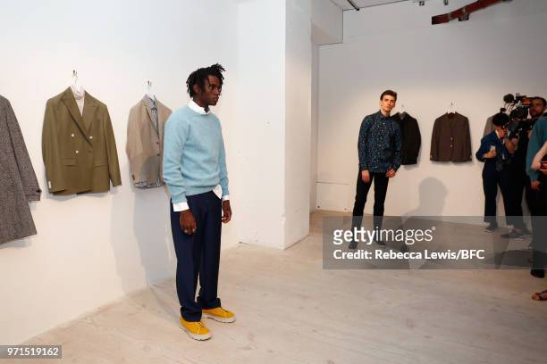 General view of Mr Start at the DiscoveryLAB during London Fashion Week Men's June 2018 at the BFC Show Space on June 11, 2018 in London, England.