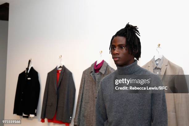 General view of Mr Start at the DiscoveryLAB during London Fashion Week Men's June 2018 at the BFC Show Space on June 11, 2018 in London, England.