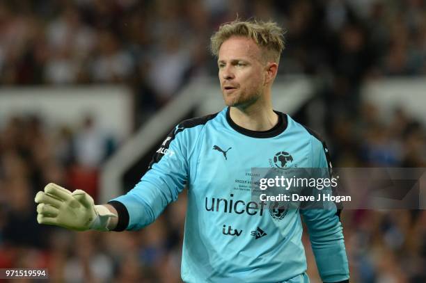 Nicky Byrne during Soccer Aid for Unicef 2018 at Old Trafford on June 10, 2018 in Manchester, England at Old Trafford on June 10, 2018 in Manchester,...