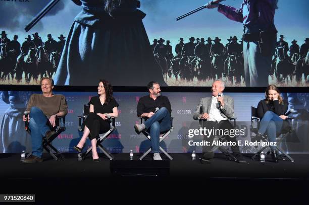 Actor Bill Pullman, actress Michelle Dockery, creator/writer Scott Frank, executive producer Casey Silver and actress Merritt Wever attend...