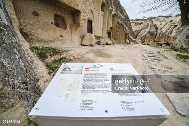 Göreme Open Air Museum in Cappadocia, in Nevsehir province in Central Anatolia, Turkey. It is a monastic complex with very well preserved carved...