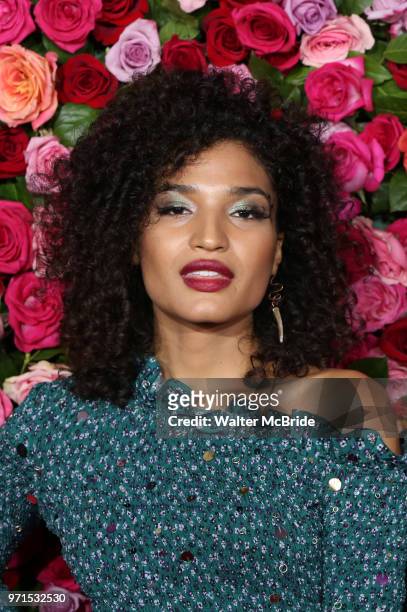 Indya Moore attends the 72nd Annual Tony Awards on June 10, 2018 at Radio City Music Hall in New York City.