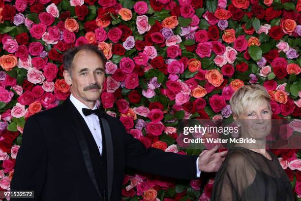 Mark Rylance and Claire van Kampen attend the 72nd Annual Tony Awards on June 10, 2018 at Radio City Music Hall in New York City.