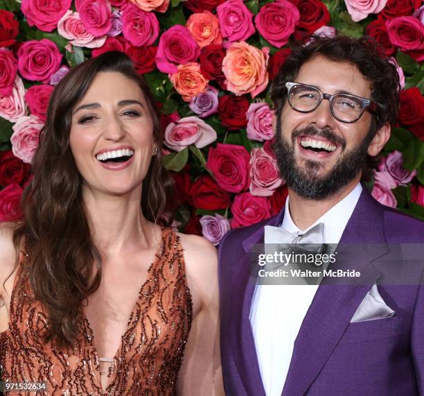 Sara Bareilles and Josh Groban attend the 72nd Annual Tony Awards on June 10, 2018 at Radio City Music Hall in New York City.