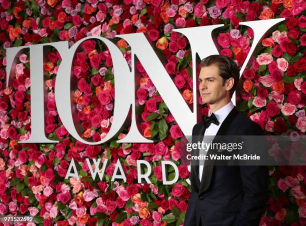 Andrew Garfield attends the 72nd Annual Tony Awards on June 10, 2018 at Radio City Music Hall in New York City.