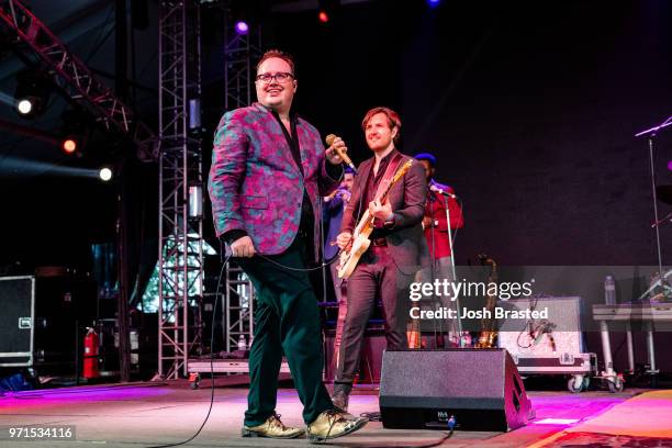 Paul Janeway of St. Paul and The Broken Bones performs at the Bonnaroo Music & Arts Festival on June 10, 2018 in Manchester, Tennessee.