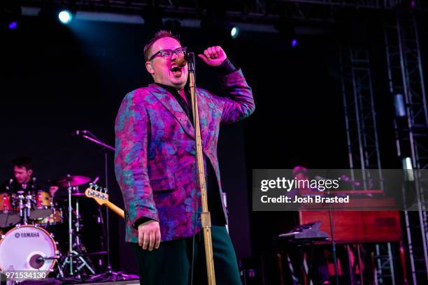 Paul Janeway of St. Paul and The Broken Bones performs at the Bonnaroo Music & Arts Festival on June 10, 2018 in Manchester, Tennessee.