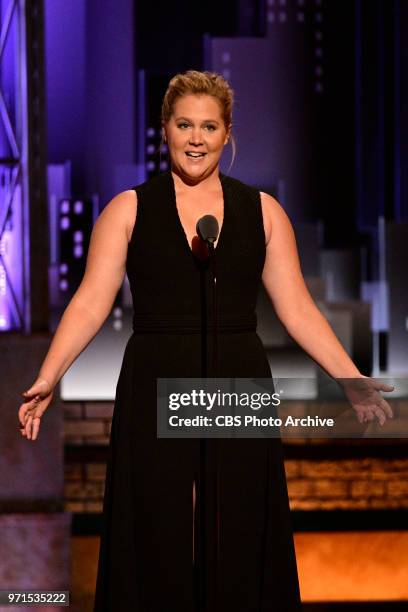 Amy Schumer at THE 72nd ANNUAL TONY AWARDS broadcast live from Radio City Music Hall in New York City on Sunday, June 10, 2018 on the CBS Television...