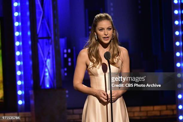 Melissa Benoist at THE 72nd ANNUAL TONY AWARDS broadcast live from Radio City Music Hall in New York City on Sunday, June 10, 2018 on the CBS...