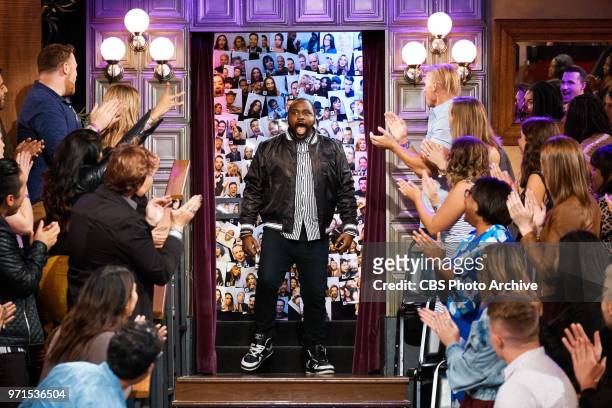 Brian Tyree Henry greets the audience during "The Late Late Show with James Corden," Wednesday, June 6, 2018 On The CBS Television Network.