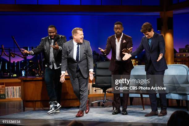 The Late Late Show with James Corden airing Wednesday, June 6 with guests Sterling K Brown, Brian Tyree Henry, and James Marsden.