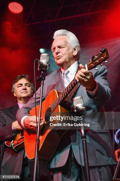 Ronnie McCoury and Del McCoury perform during Bonnaroo Music & Arts Festival on June 10 in Manchester, Tennessee.