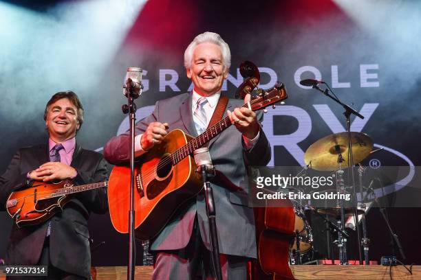 Ronnie McCoury and Del McCoury perform during Bonnaroo Music & Arts Festival on June 10 in Manchester, Tennessee.