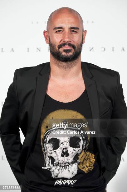 Spanish actor Alain Hernandez attends 'La Influencia' photocall on June 11, 2018 in Madrid, Spain.