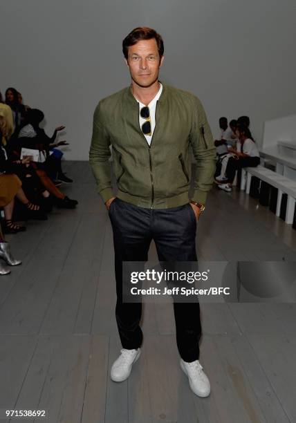 Paul Sculfor attends the What We Wear show during London Fashion Week Men's June 2018 at the BFC Show Space on June 11, 2018 in London, England.