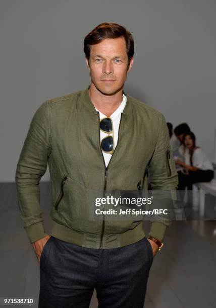 Paul Sculfor attends the What We Wear show during London Fashion Week Men's June 2018 at the BFC Show Space on June 11, 2018 in London, England.