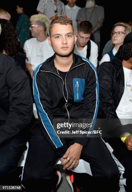 Rafferty Law attends the What We Wear show during London Fashion Week Men's June 2018 at the BFC Show Space on June 11, 2018 in London, England.